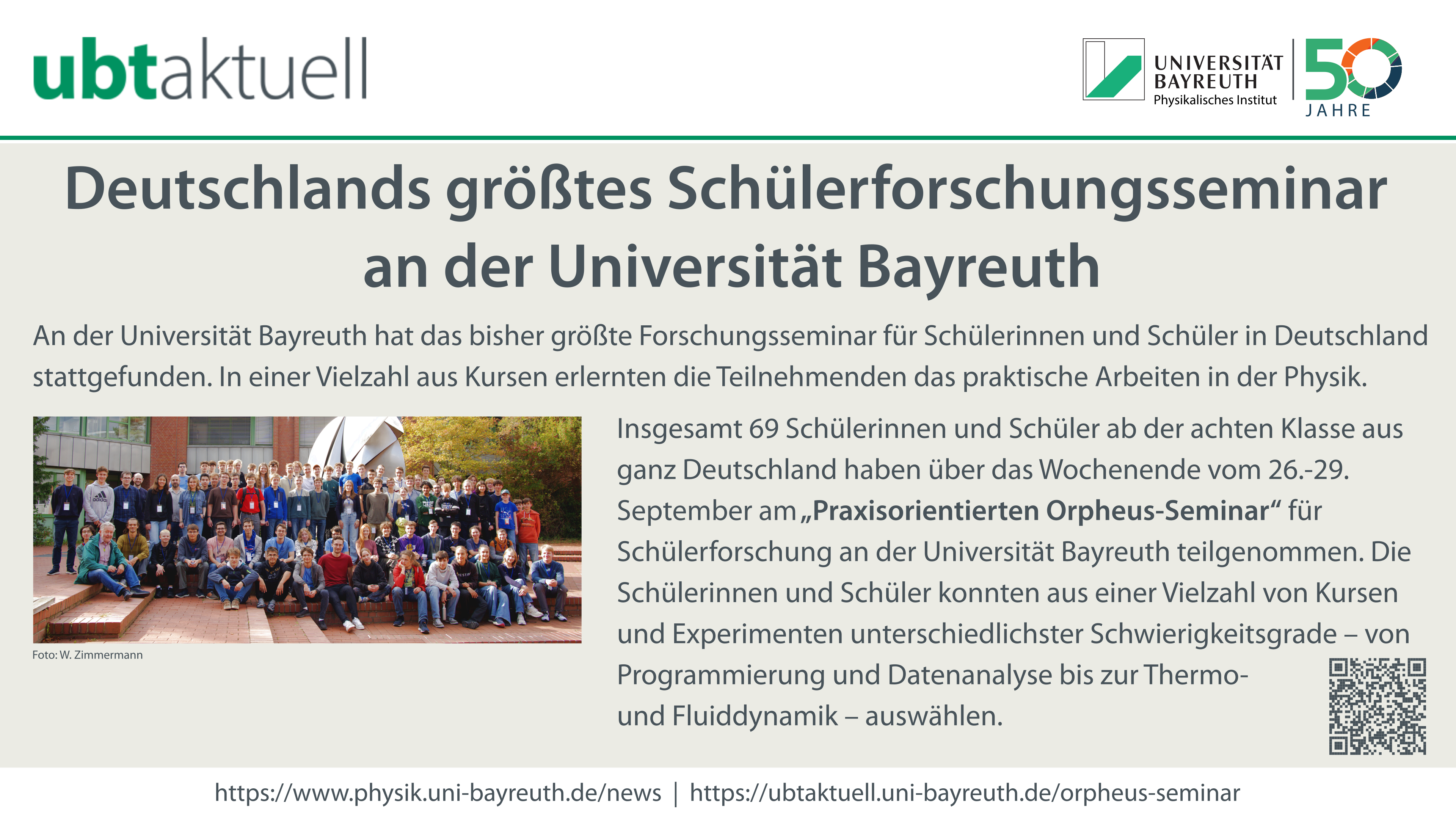 „Praxisorientiertes Orpheus-Seminar“ am 26.-29. September 2025