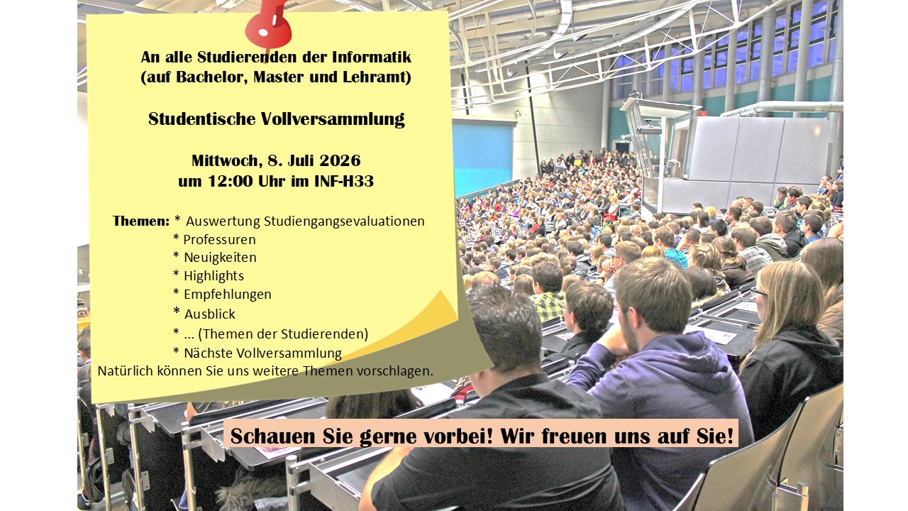 Vollversammlung Informatik SS26